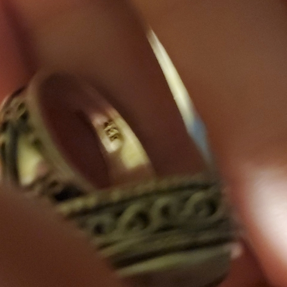 New Green Tourmaline In Quartz 925 Silver Ring. - Picture 16 of 16